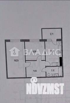 2-к квартира, вторичка, 64м2, 5/5 этаж