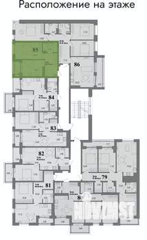 1-к квартира, вторичка, 38м2, 3/4 этаж