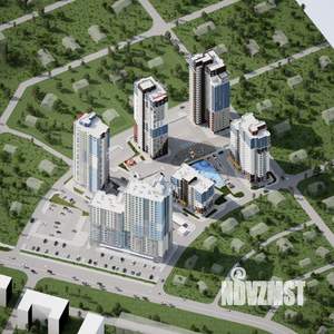 1-к квартира, строящийся дом, 33м2, 24/24 этаж