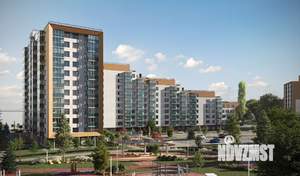 1-к квартира, строящийся дом, 36м2, 24/25 этаж