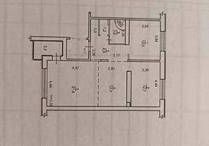 3-к квартира, вторичка, 72м2, 2/5 этаж