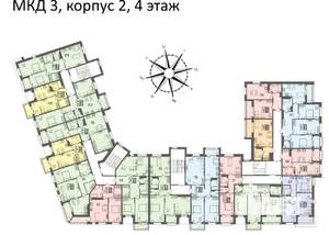 1-к квартира, вторичка, 43м2, 4/4 этаж