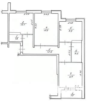 3-к квартира, вторичка, 66м2, 2/4 этаж