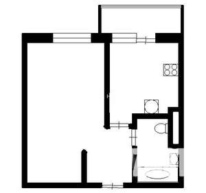 1-к квартира, вторичка, 37м2, 9/9 этаж