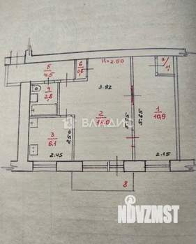 2-к квартира, вторичка, 44м2, 3/4 этаж
