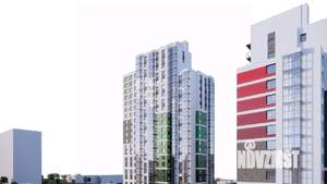 2-к квартира, строящийся дом, 40м2, 6/23 этаж