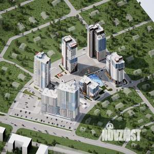 1-к квартира, строящийся дом, 37м2, 24/24 этаж