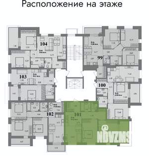 3-к квартира, вторичка, 74м2, 2/4 этаж