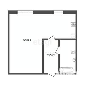 1-к квартира, вторичка, 29м2, 1/5 этаж